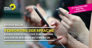 Verrohung der Sprache - menschenfeindlichle Disskussionskultur in sozialen Netzwerken @ frei.raum am Bismarkplatz
